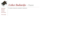 Desktop Screenshot of estherbudiardjo.com