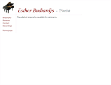 Tablet Screenshot of estherbudiardjo.com